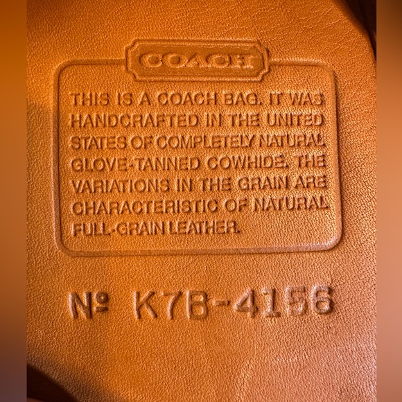 Vintage Coach tangerine Leather Soho Buckle Bag 4156 - Picture 7 of 7